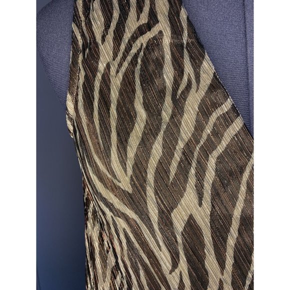 Anthropologie Eri + Ali Kasi Shimmer Top SIZE SMALL Animal Print Sleeveless NWT - Picture 6 of 11